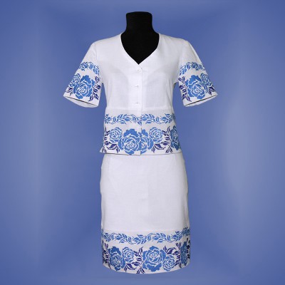 Embroidered costume "Borshchiv Roses"